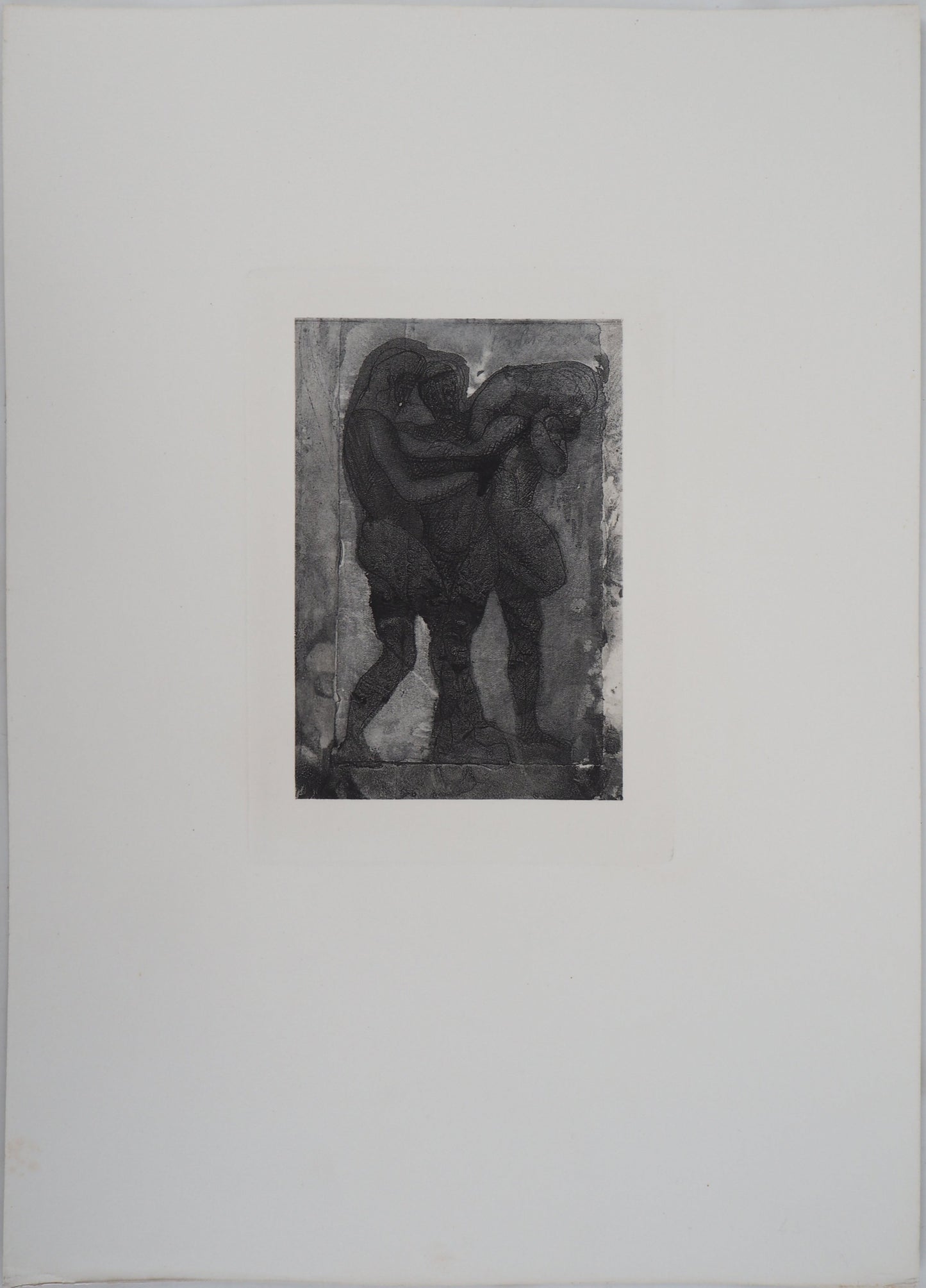 Auguste RODIN : Guerriers - Gravure