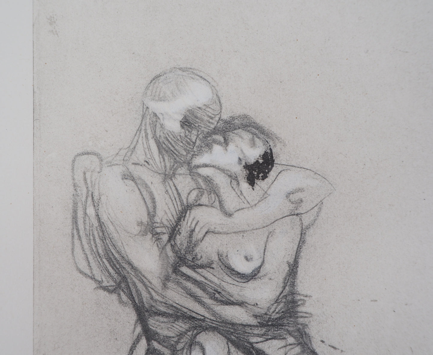 Auguste RODIN : Groupe de Françoise et Rimini - Gravure