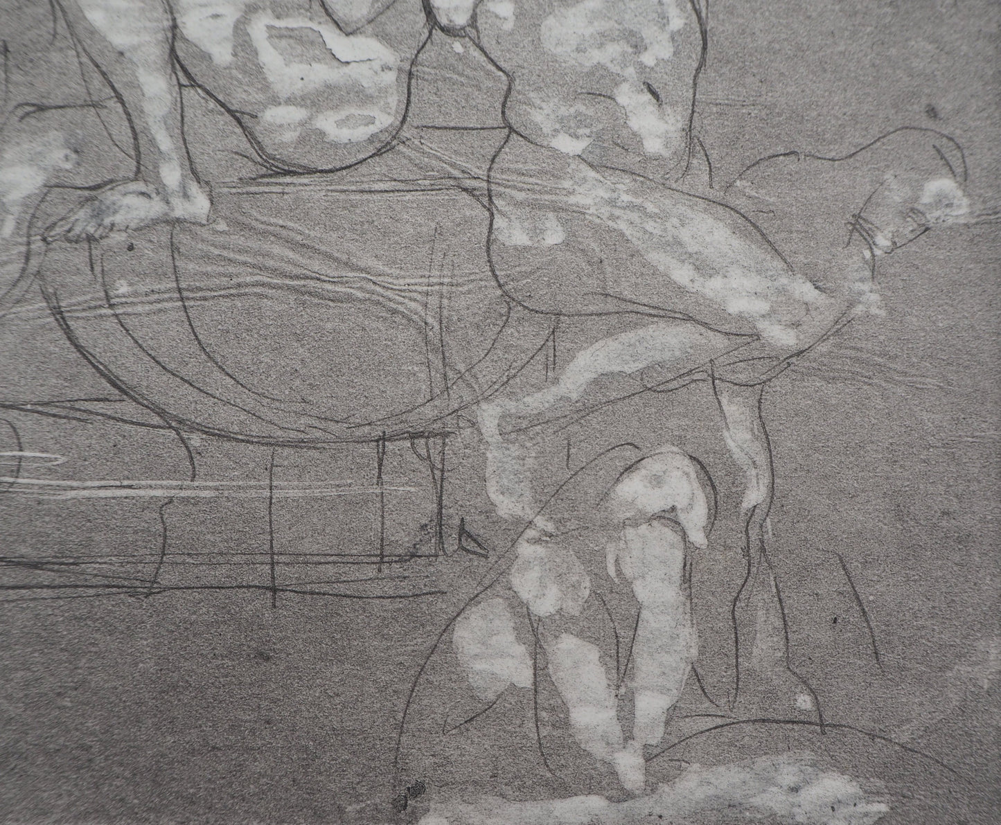 Auguste RODIN : Groupe d’ombres - Gravure