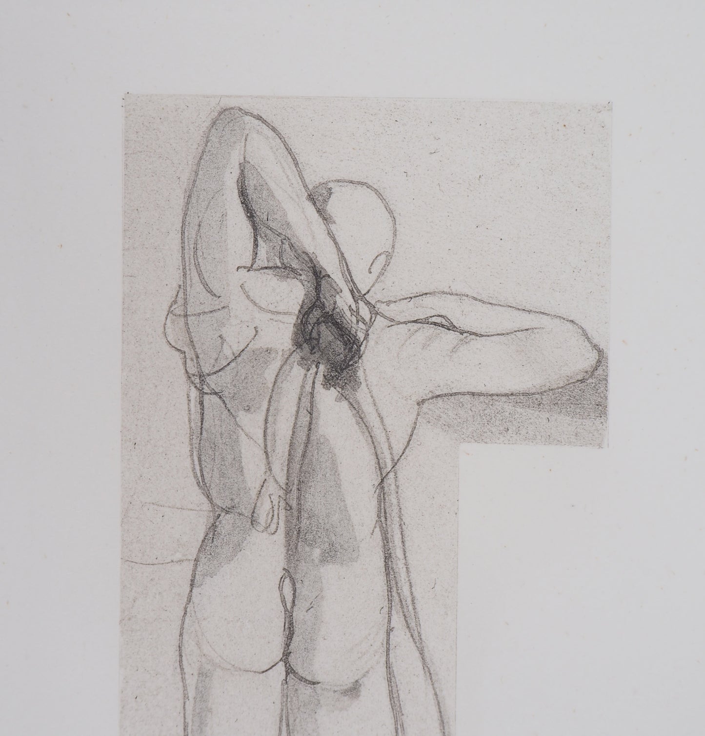 Auguste RODIN : Ombre de guerrier - Gravure