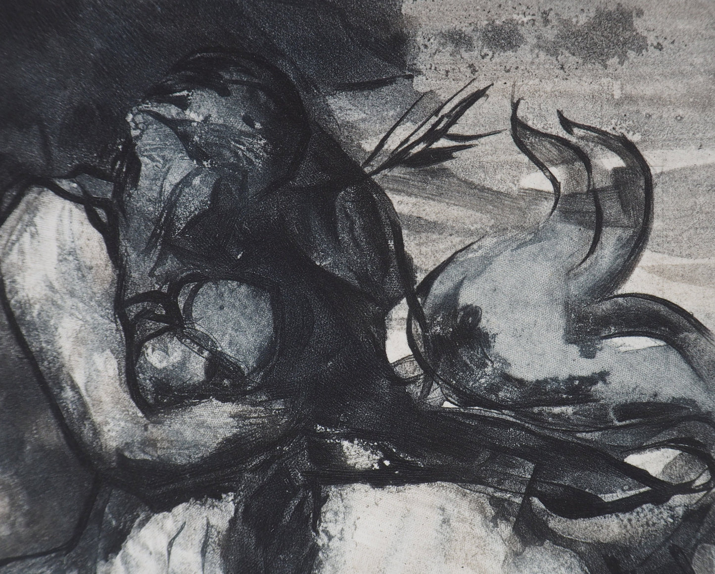 Auguste RODIN : Centaure et enfant - Gravure