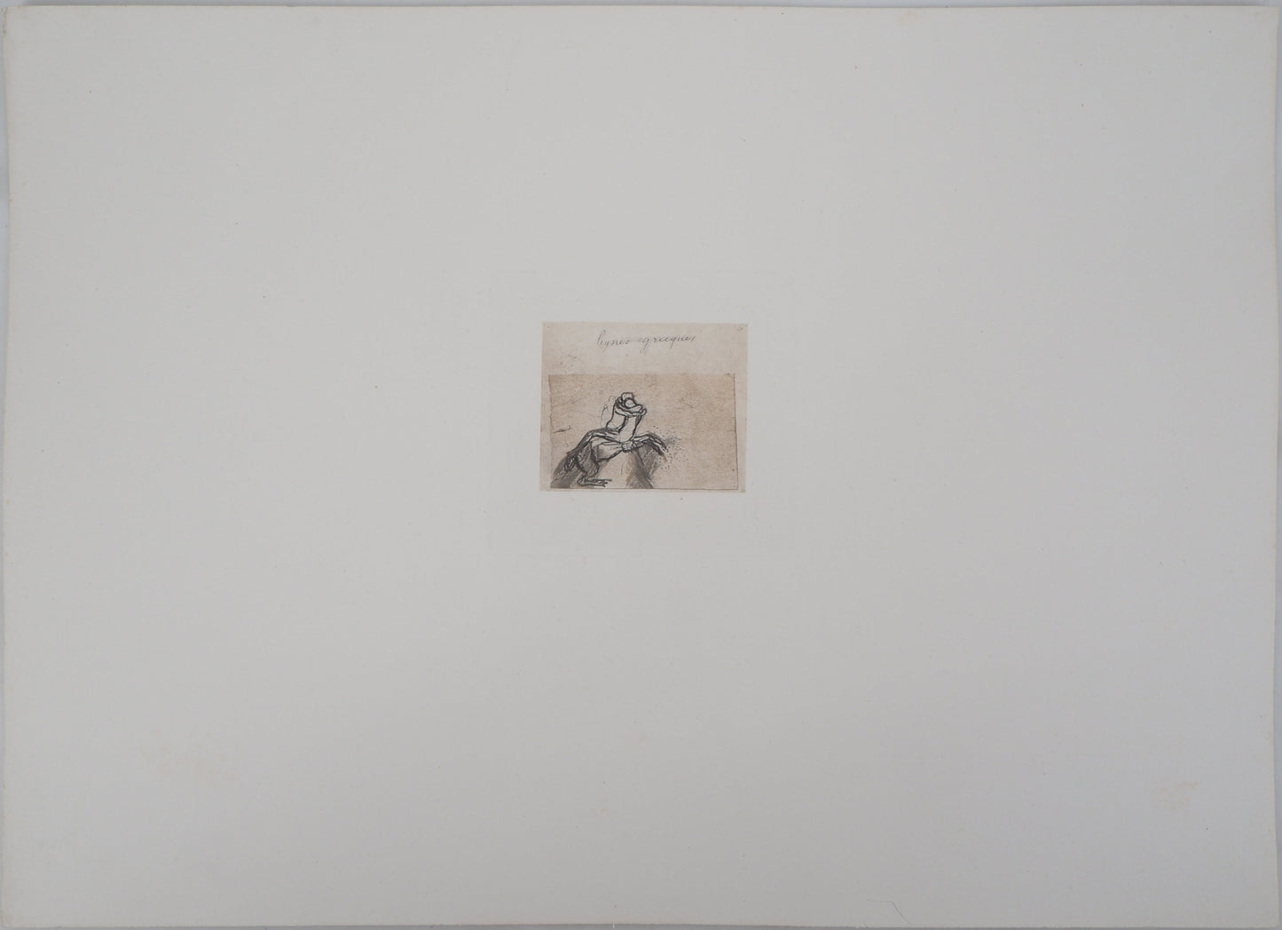 Auguste RODIN : Lignes grecques - Gravure