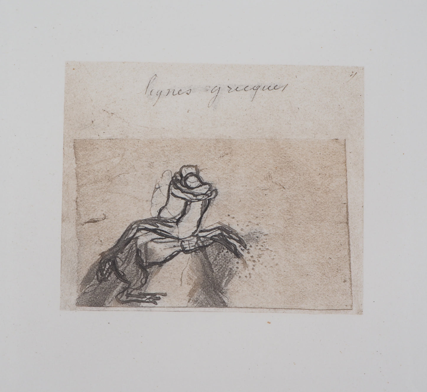 Auguste RODIN : Lignes grecques - Gravure