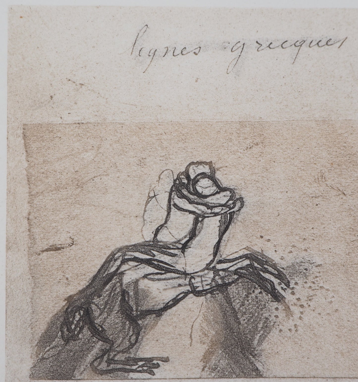 Auguste RODIN : Lignes grecques - Gravure