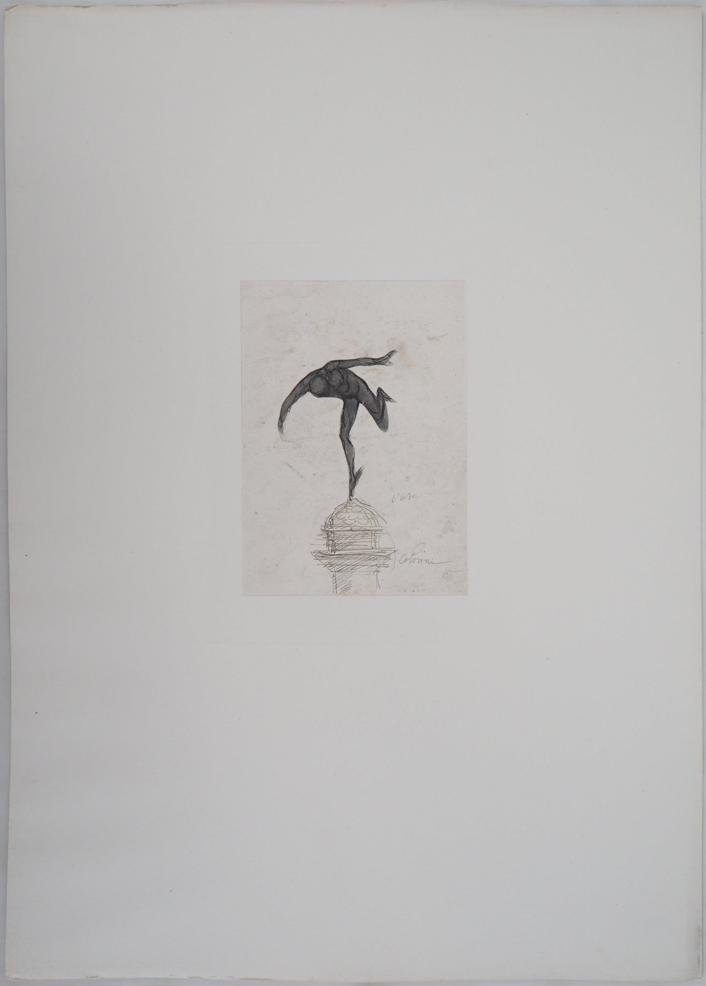 Auguste RODIN : Mercure - Gravure
