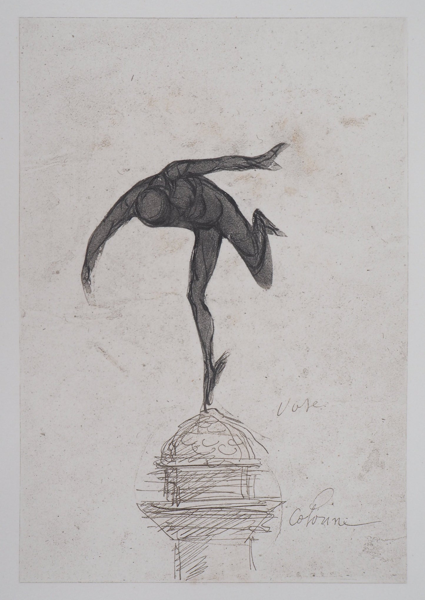 Auguste RODIN : Mercure - Gravure