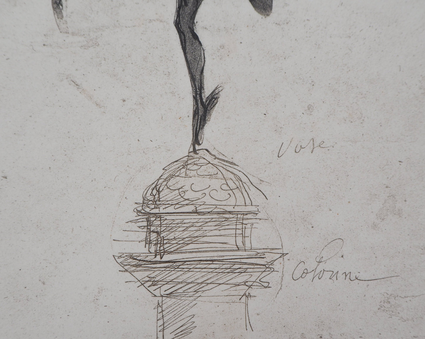 Auguste RODIN : Mercure - Gravure