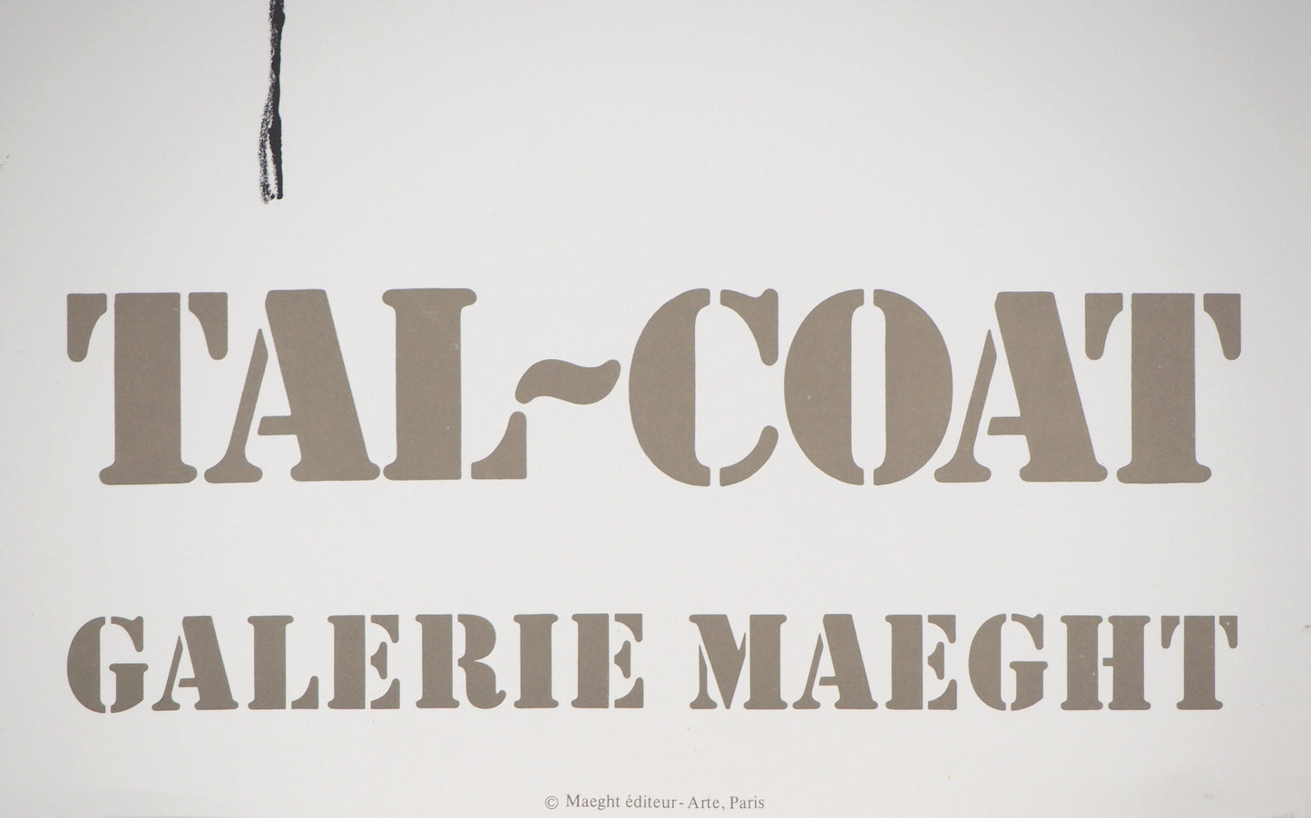 Pierre TAL COAT : Abstraction en Noir et Vert - Lithographie originale