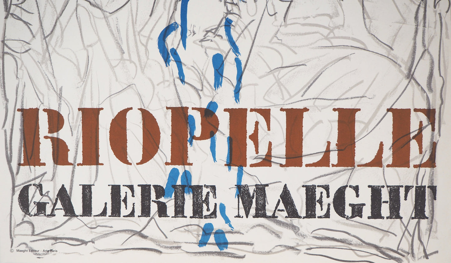Jean Paul RIOPELLE : Exposition 1974 - Lithographie originale