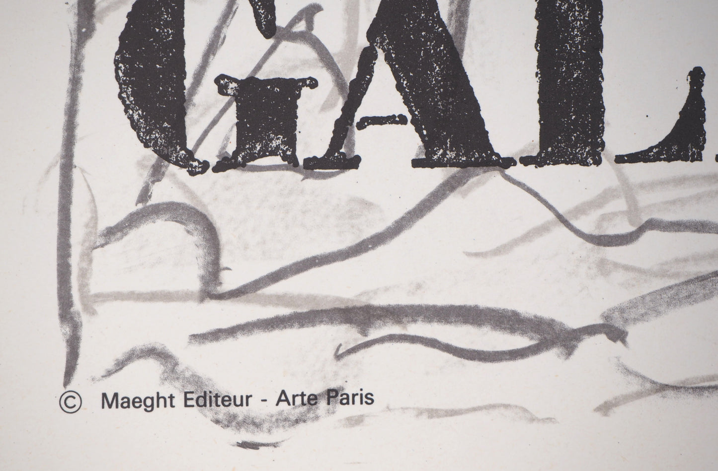 Jean Paul RIOPELLE : Exposition 1974 - Lithographie originale