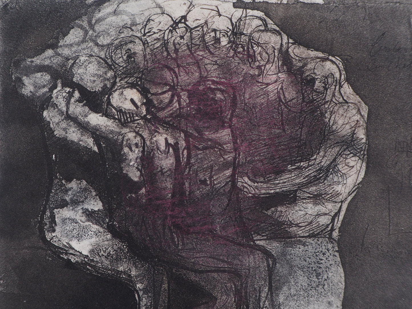 Auguste RODIN : La création - Gravure