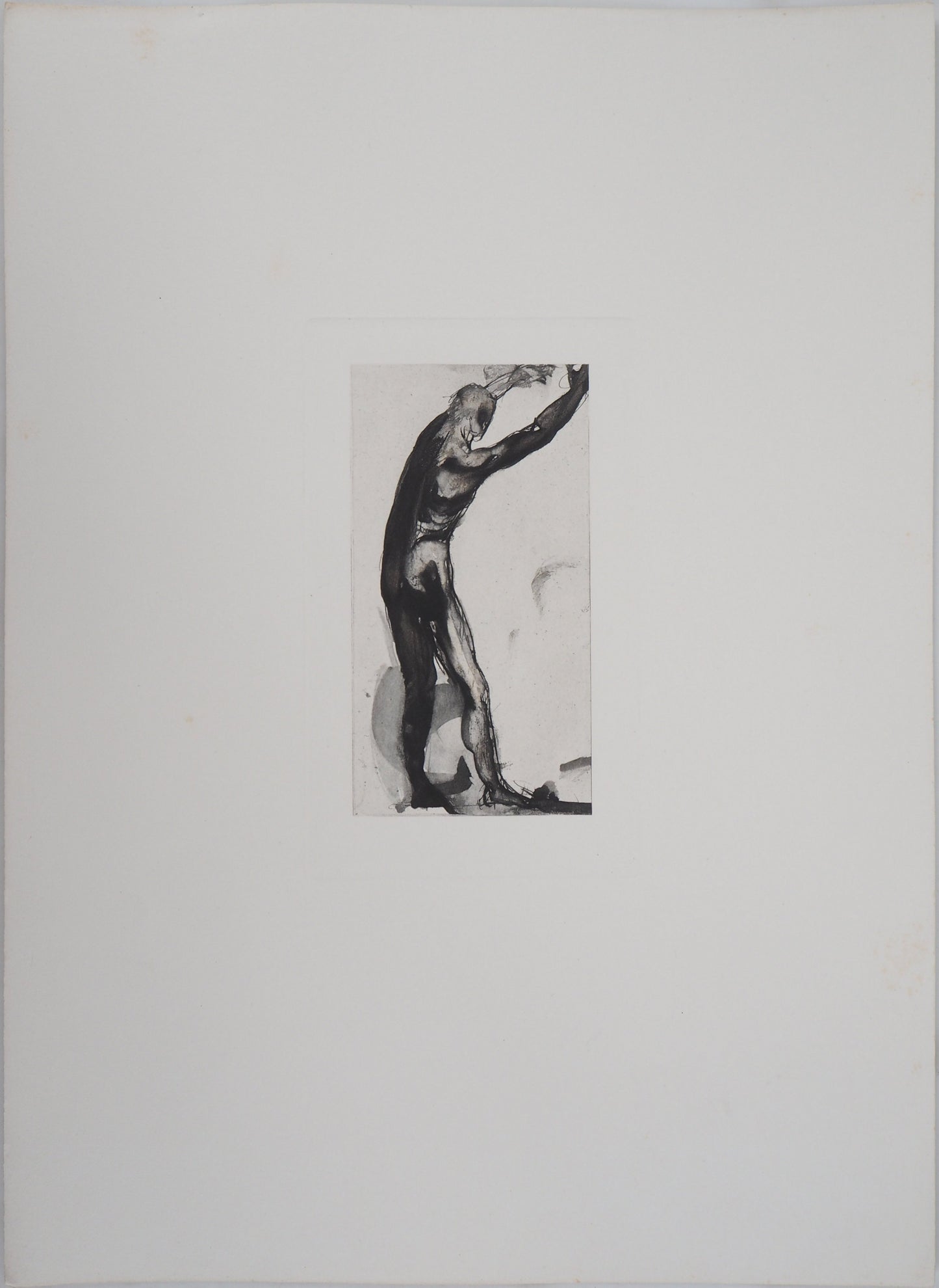 Auguste RODIN : Homme en noir - Gravure