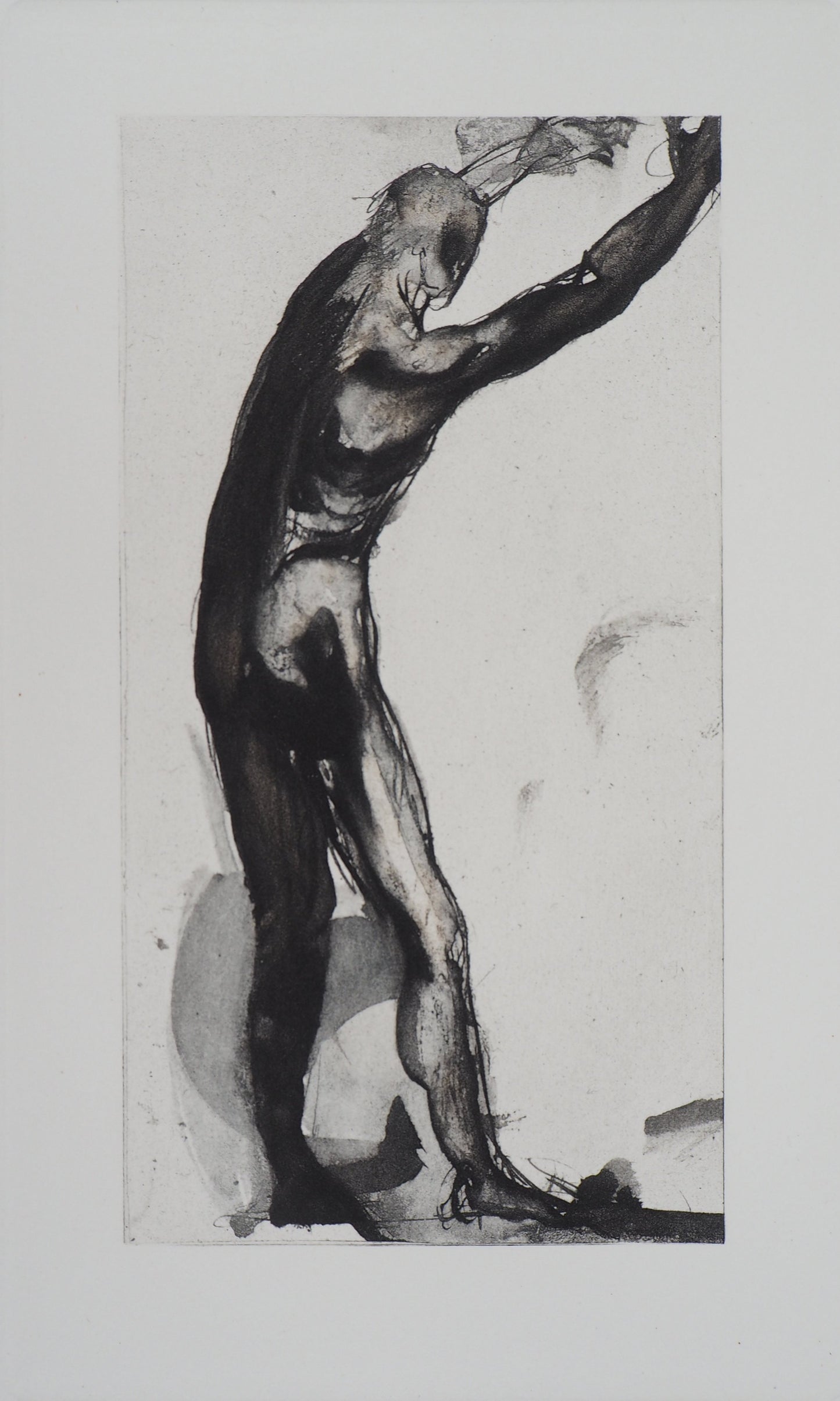 Auguste RODIN : Homme en noir - Gravure