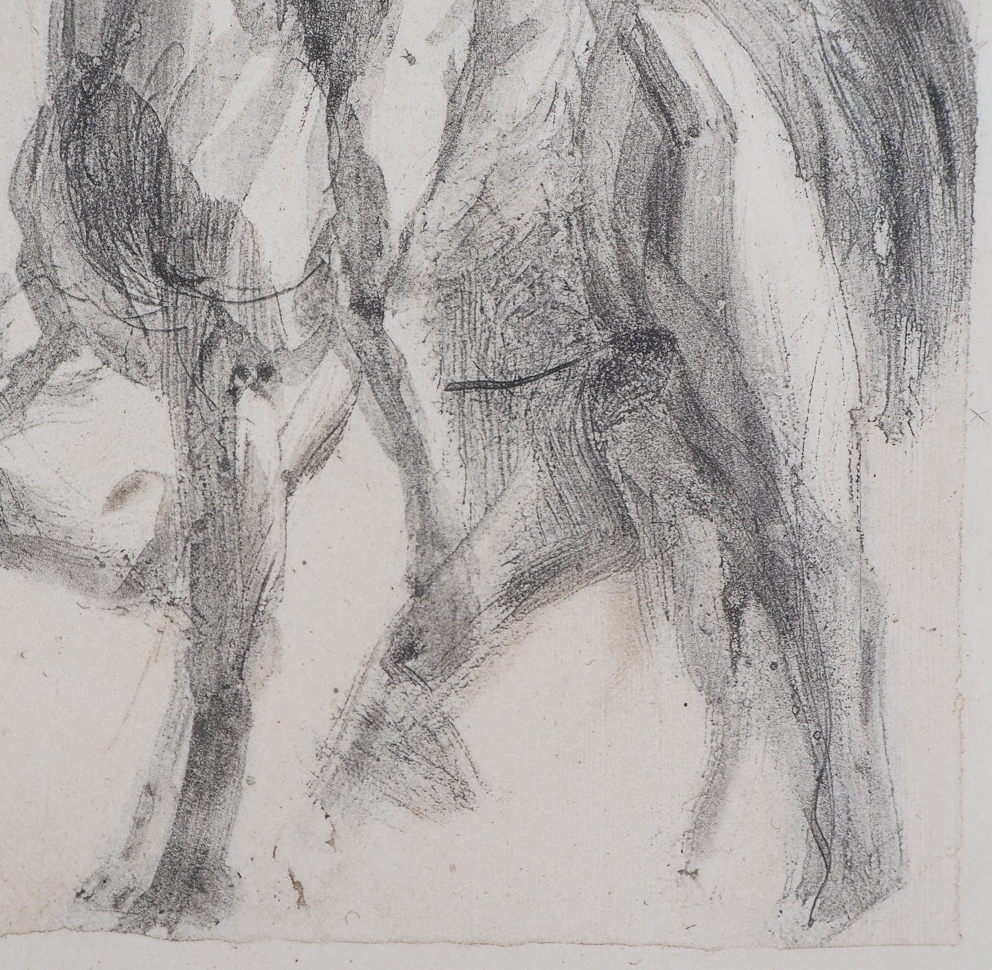 Auguste RODIN : Dante et Virgile sur un cheval chimérique - Gravure