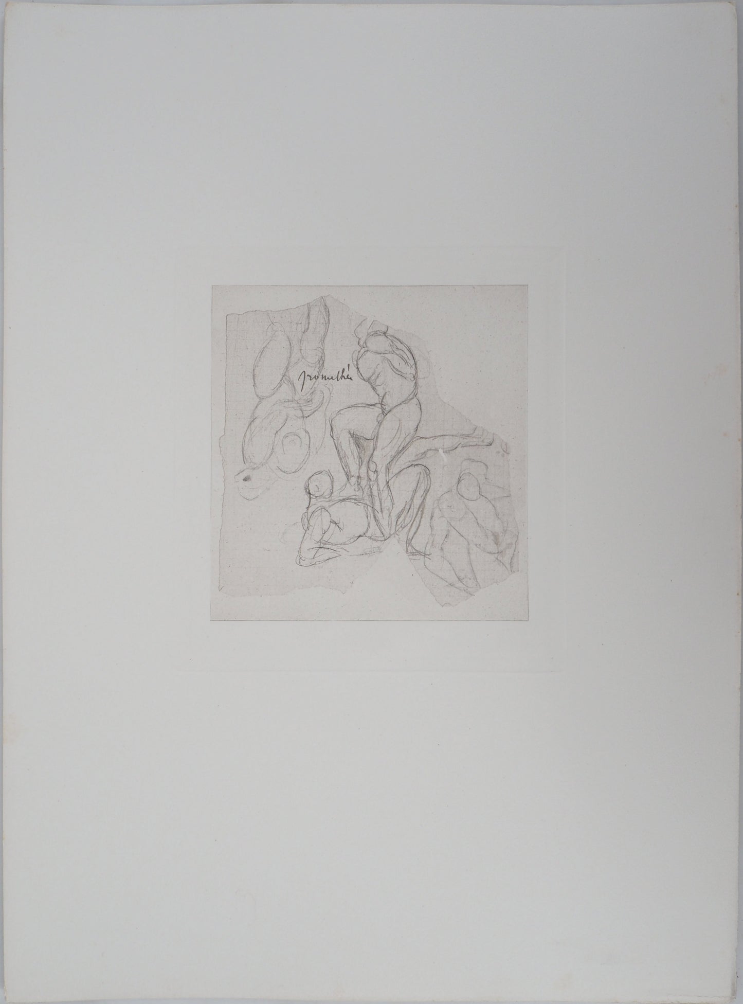 Auguste RODIN : Prométhée - Gravure