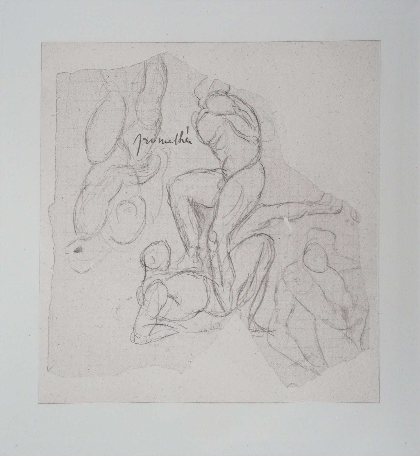 Auguste RODIN : Prométhée - Gravure