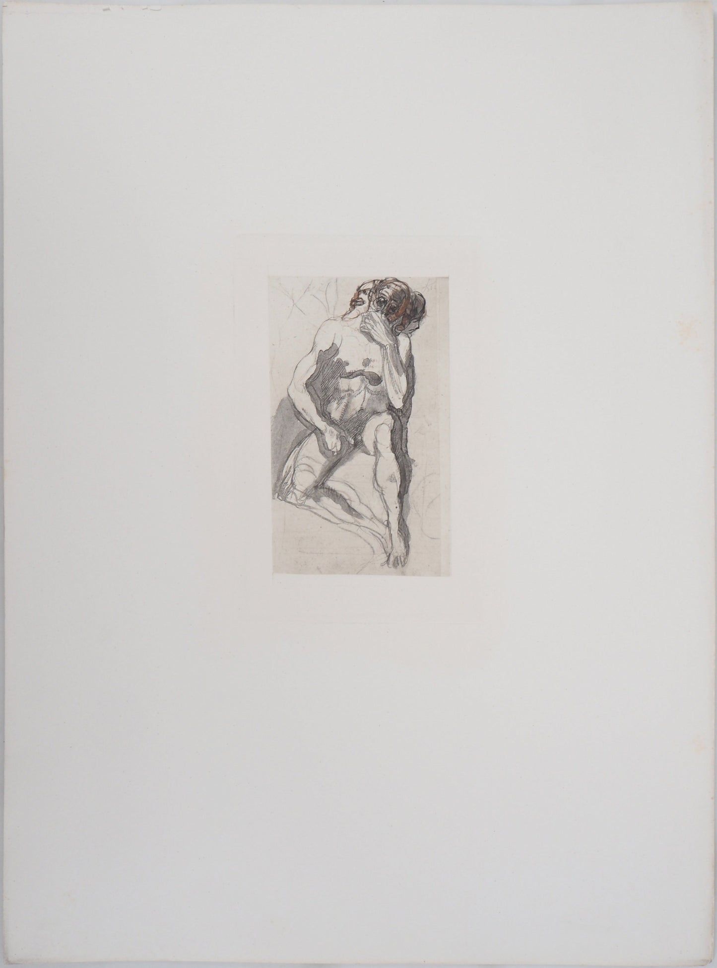 Auguste RODIN : Cerbère - Gravure