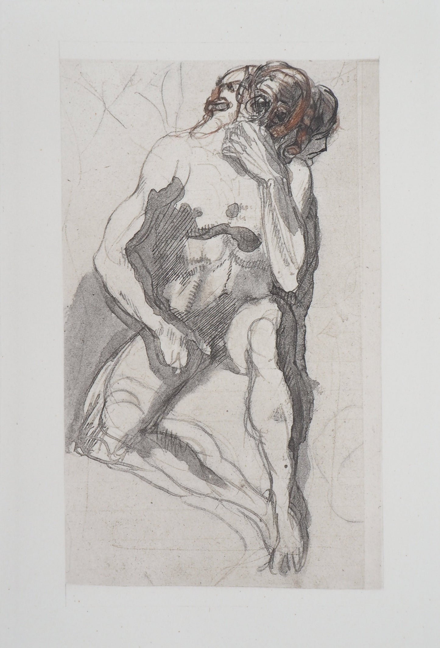 Auguste RODIN : Cerbère - Gravure