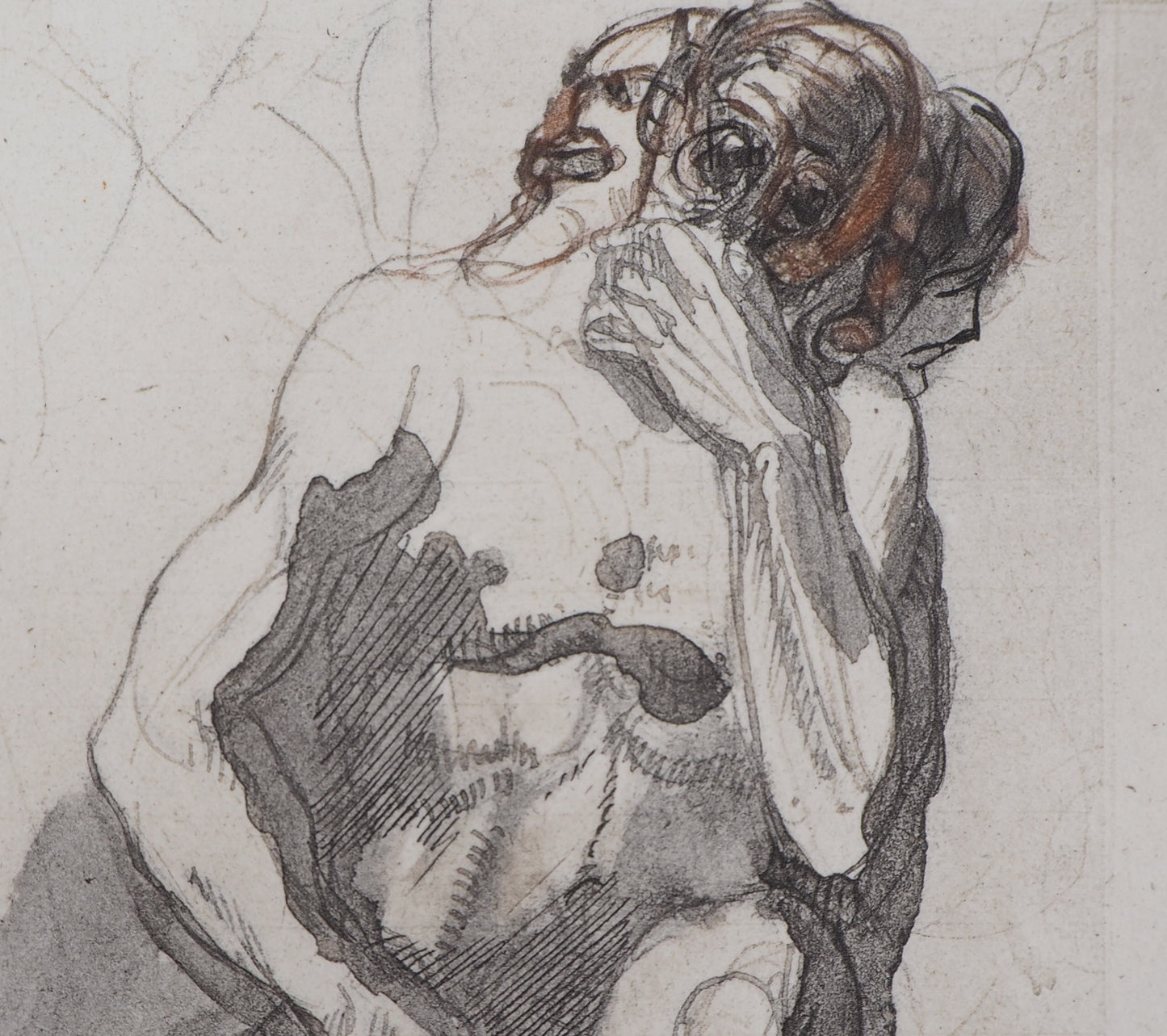 Auguste RODIN : Cerbère - Gravure