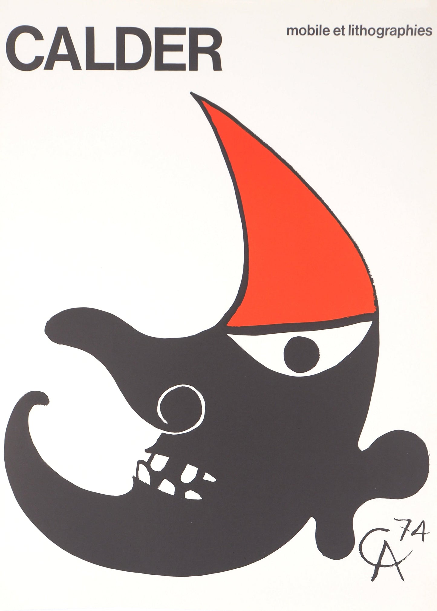 Alexander CALDER : Exposition Maeght 1974 - Lithographie originale signée