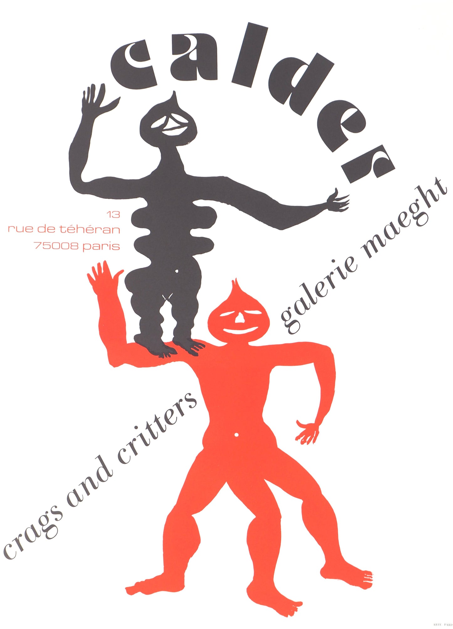 Alexander CALDER : Crags and Critters - Affiche originale