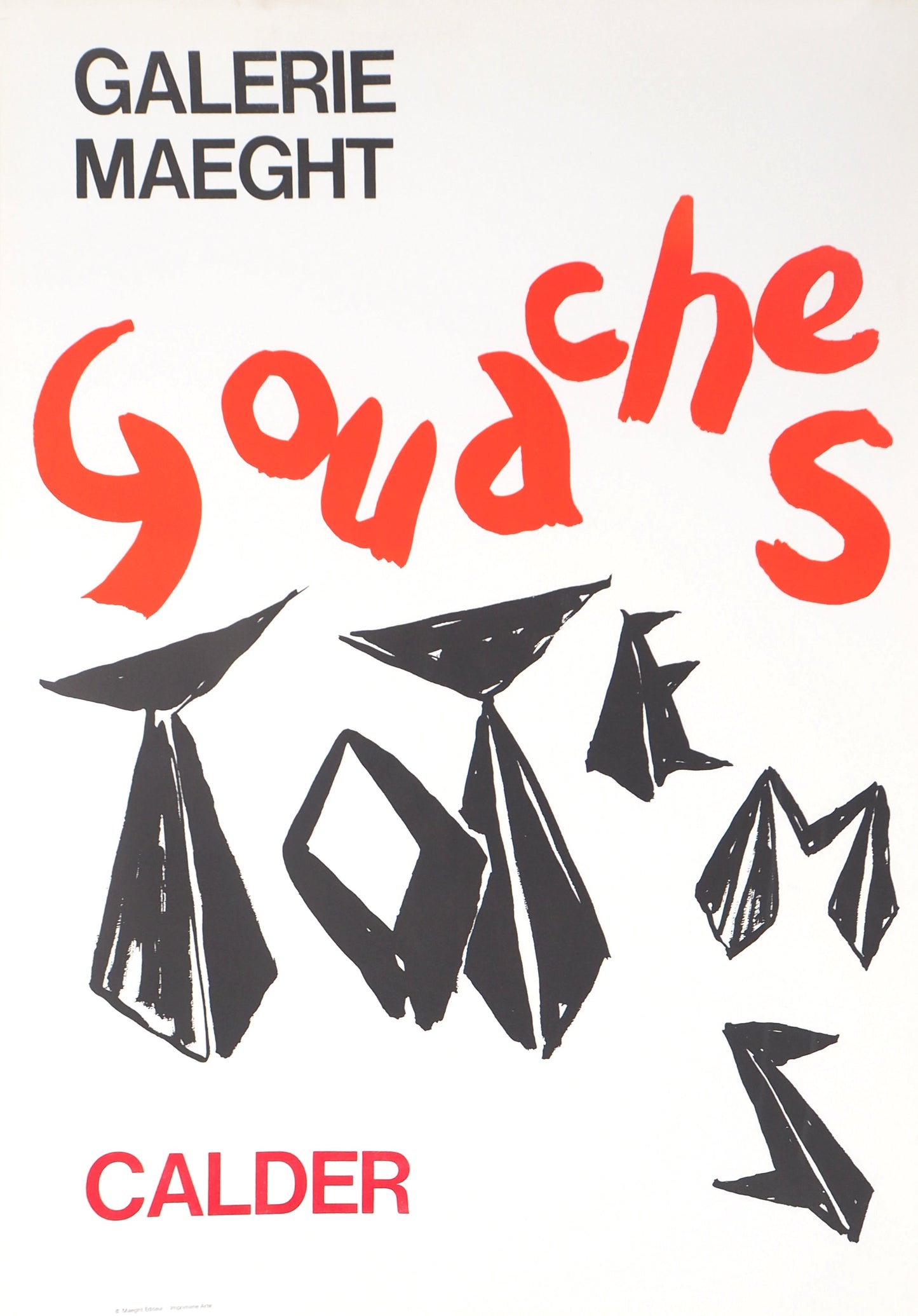 Alexander CALDER : Gouaches - Lithographie originale