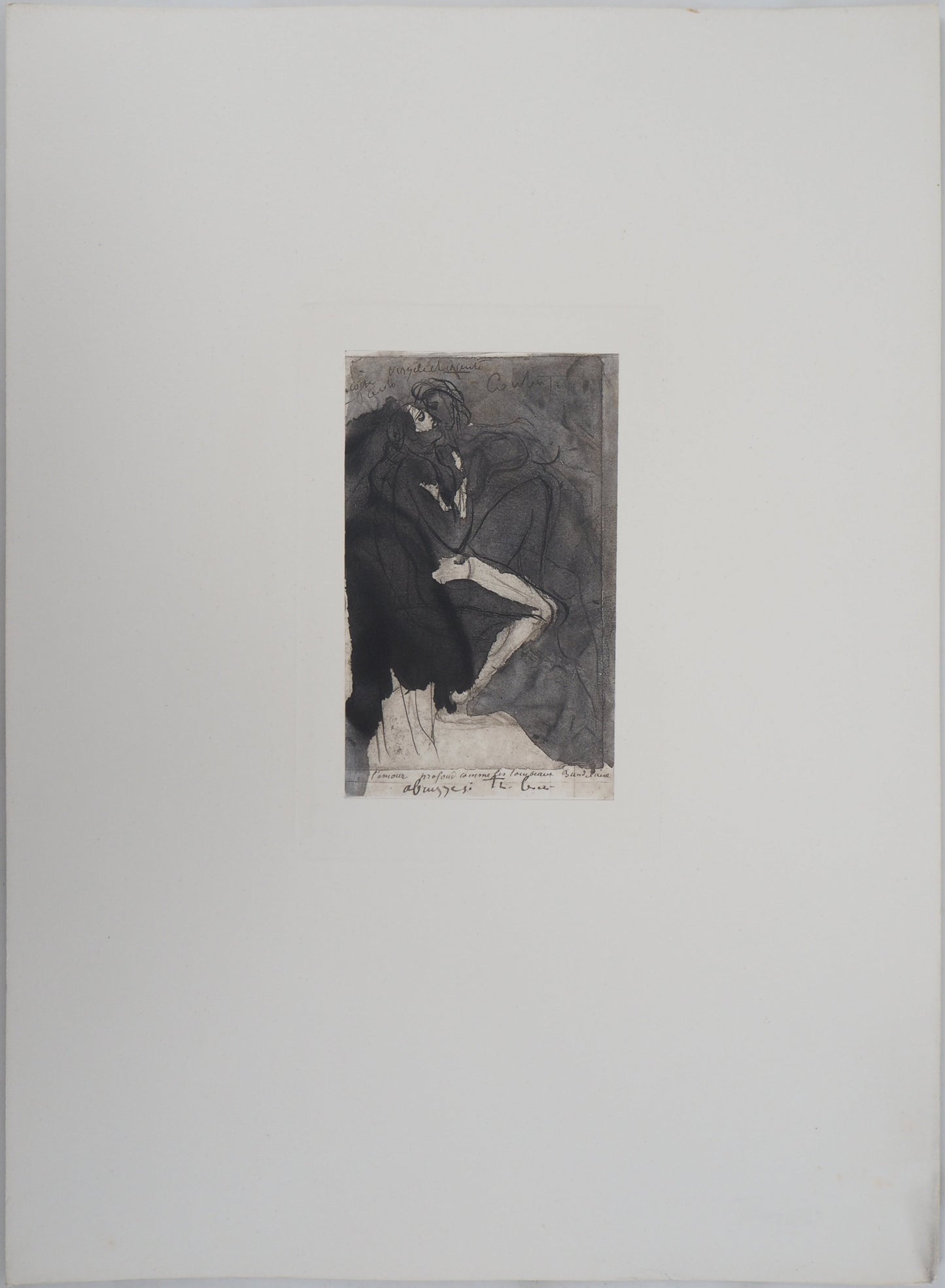 Auguste RODIN : Cercle des amours - Gravure