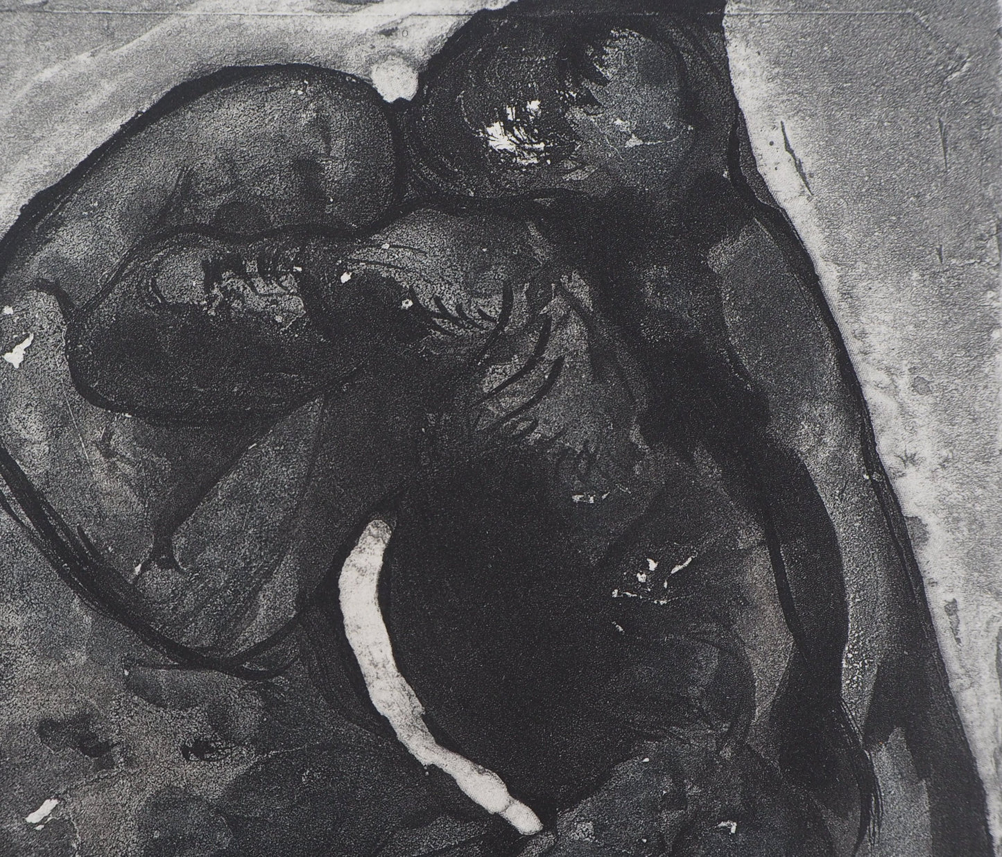 Auguste RODIN : Transmutation de l’homme et du reptile - Gravure