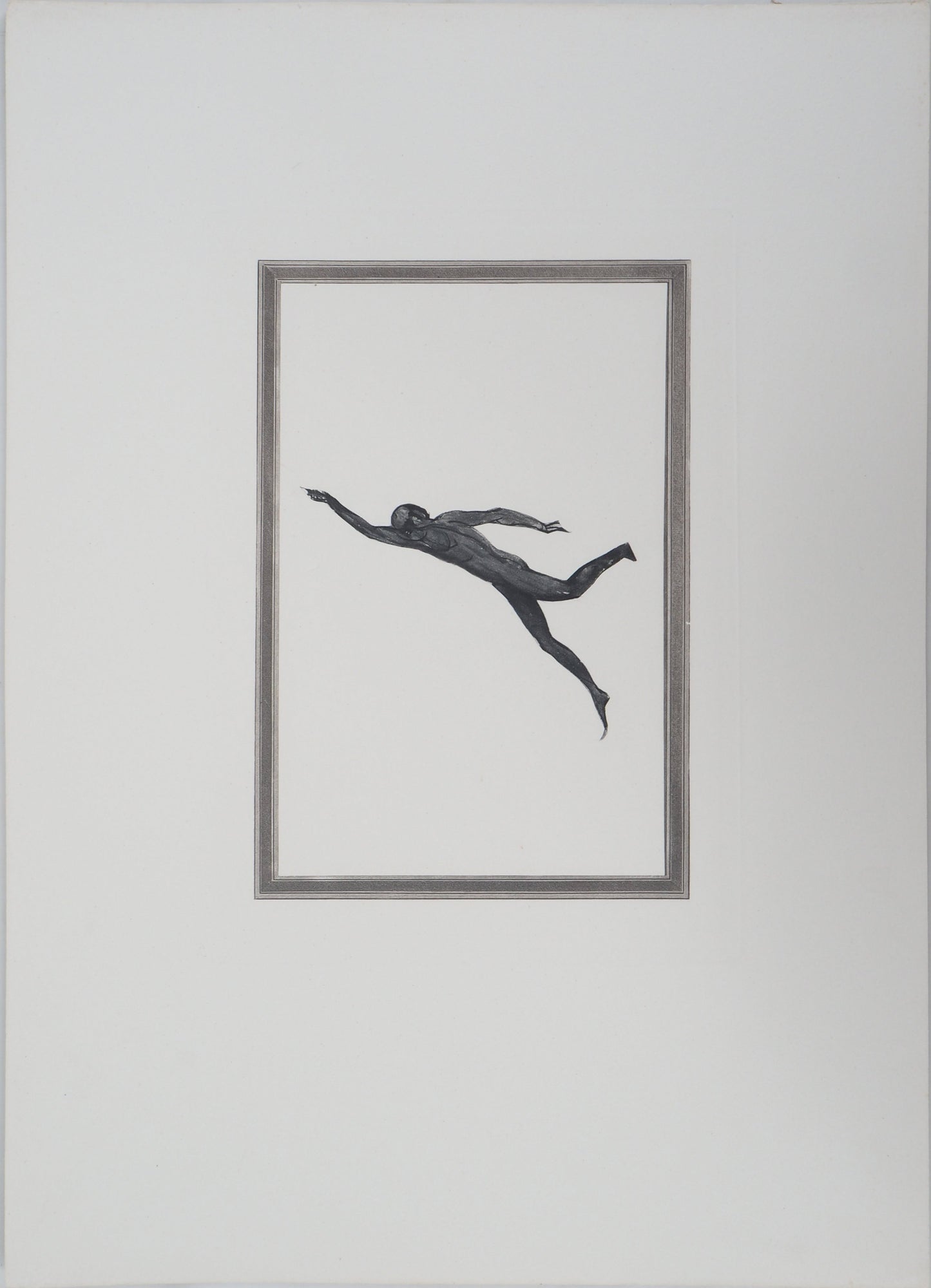 Auguste RODIN : Démon dans l’espace - Gravure
