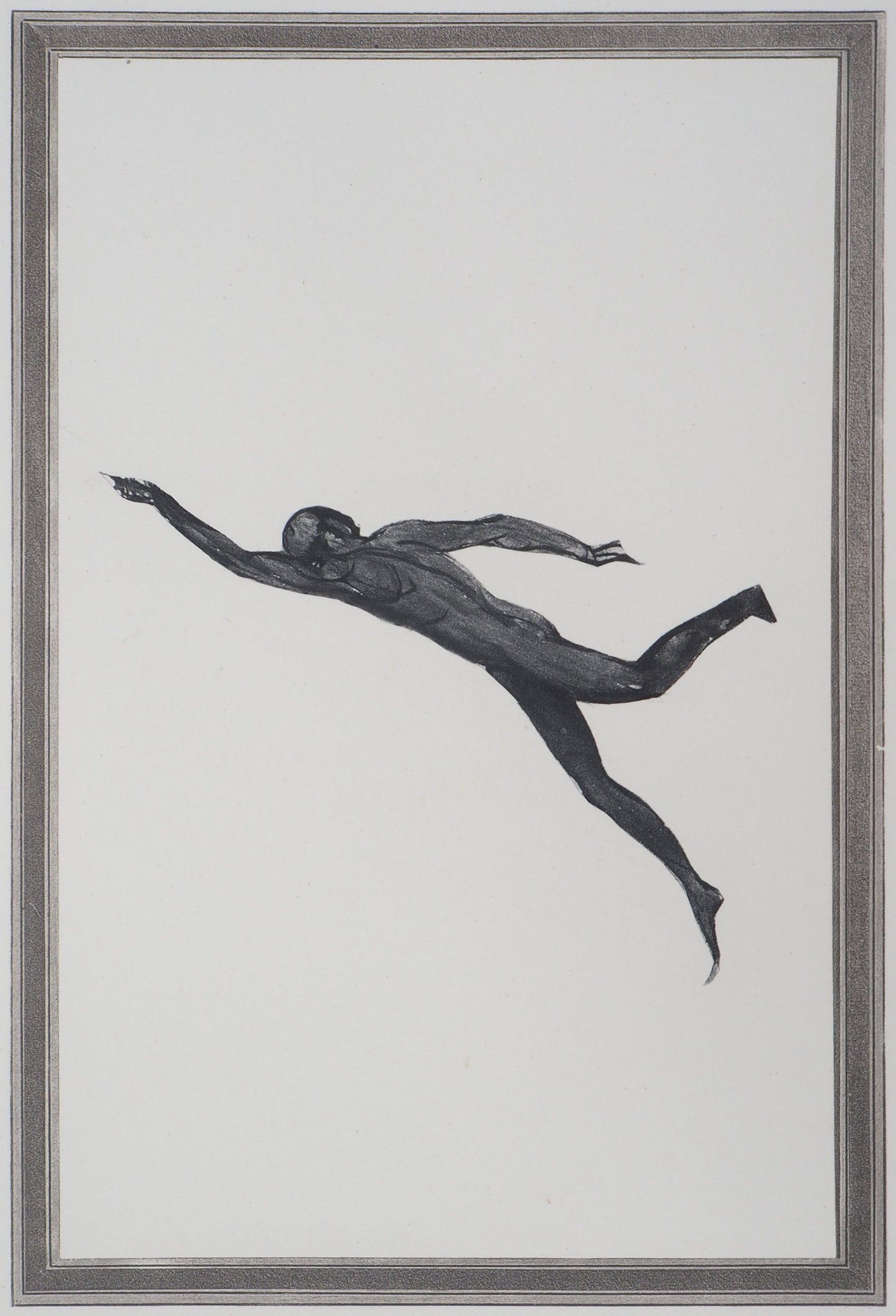 Auguste RODIN : Démon dans l’espace - Gravure