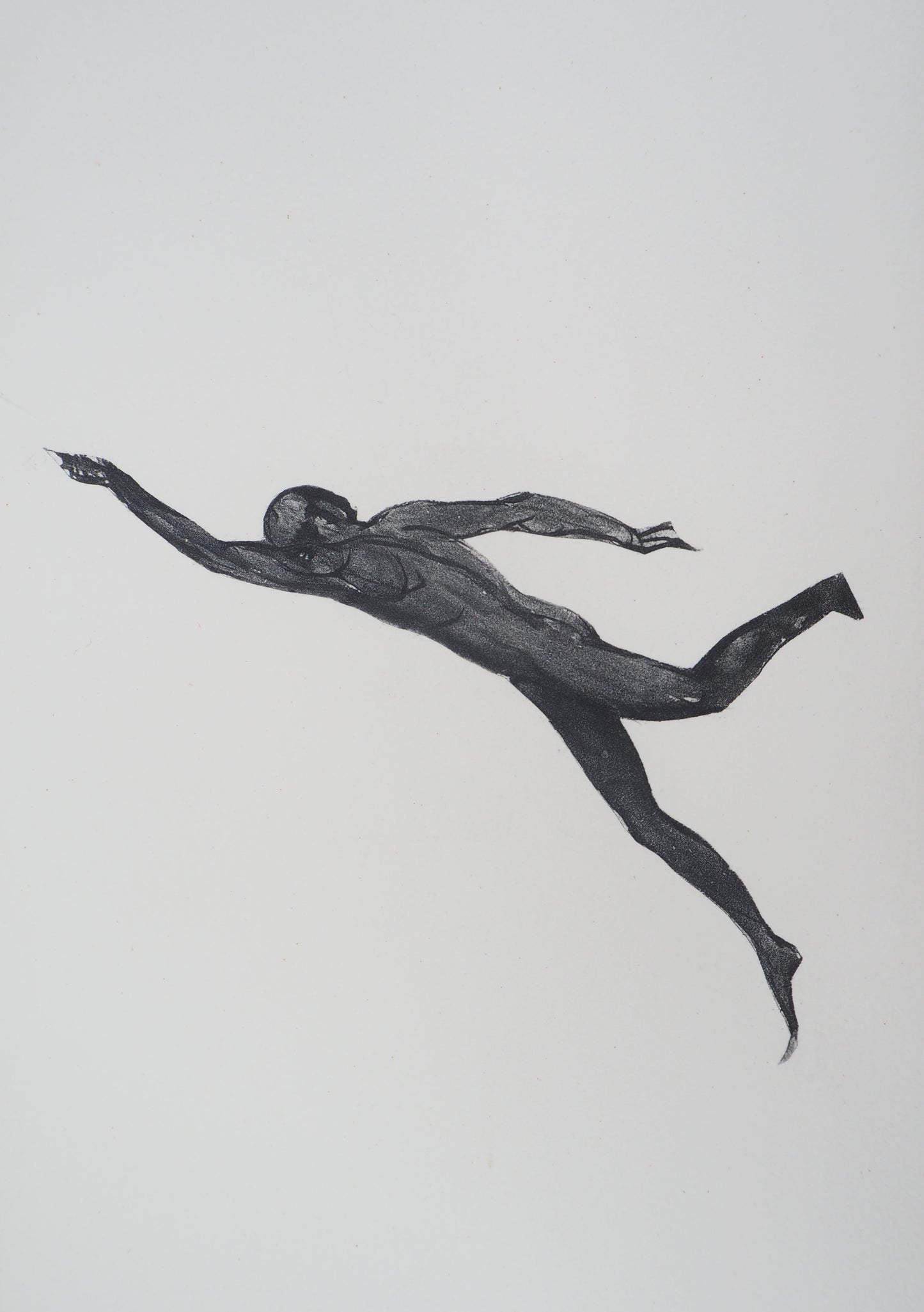 Auguste RODIN : Démon dans l’espace - Gravure