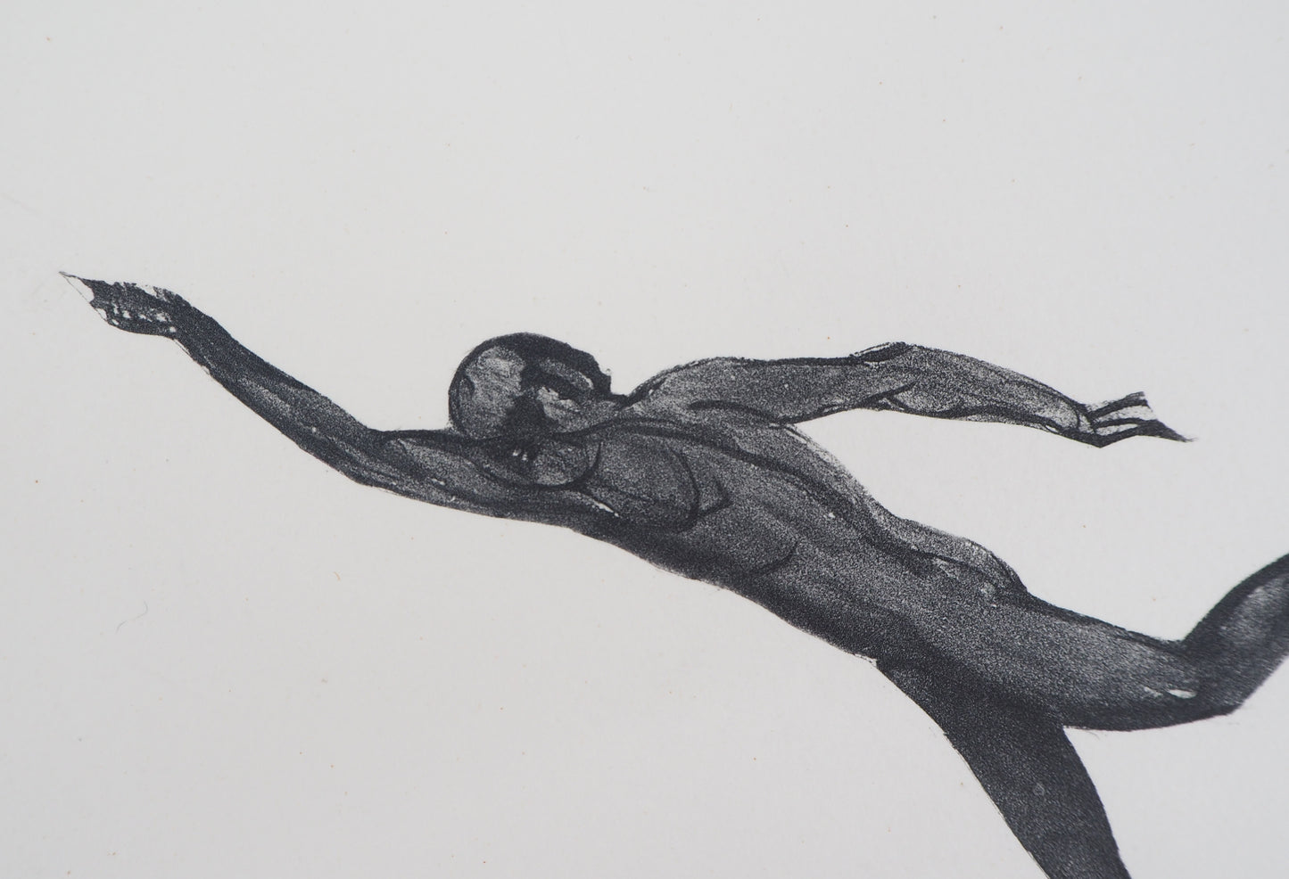 Auguste RODIN : Démon dans l’espace - Gravure