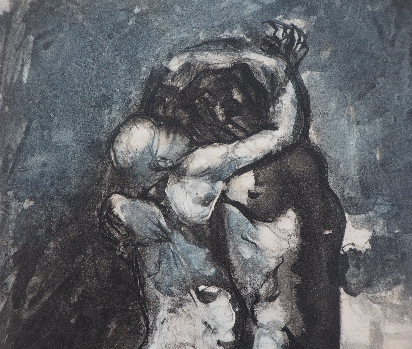 Auguste RODIN : Les amoureux - Gravure