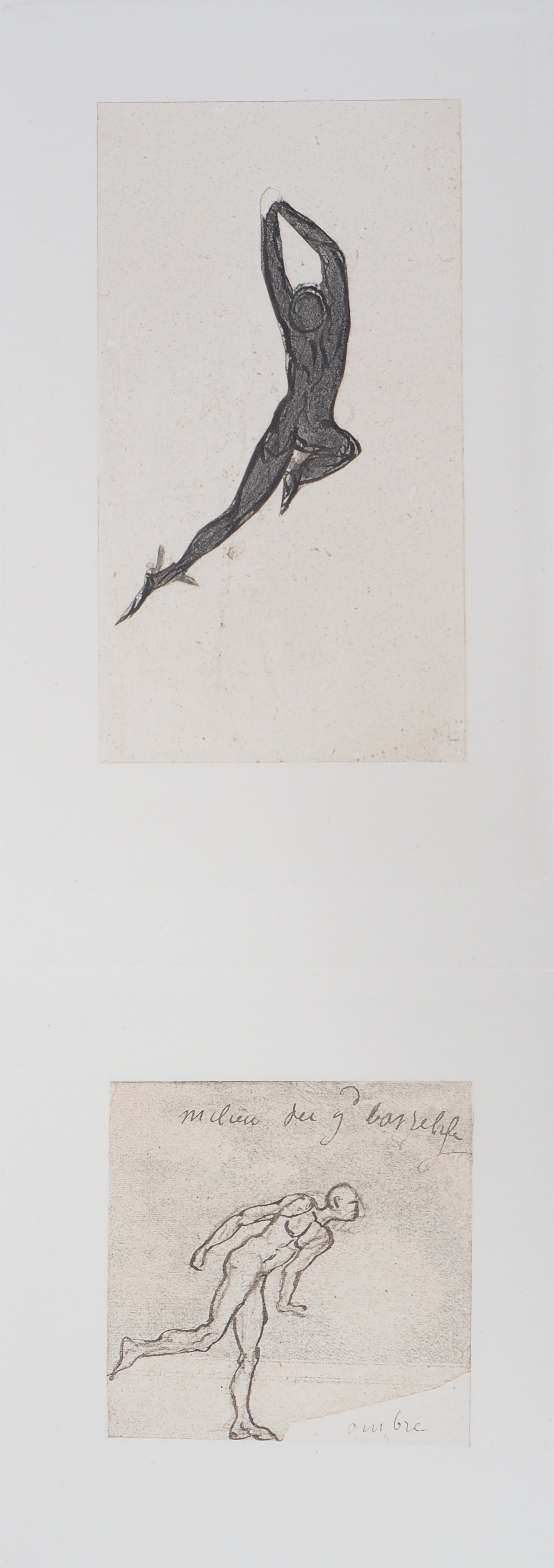 Auguste RODIN : Démon et ombre - Gravure