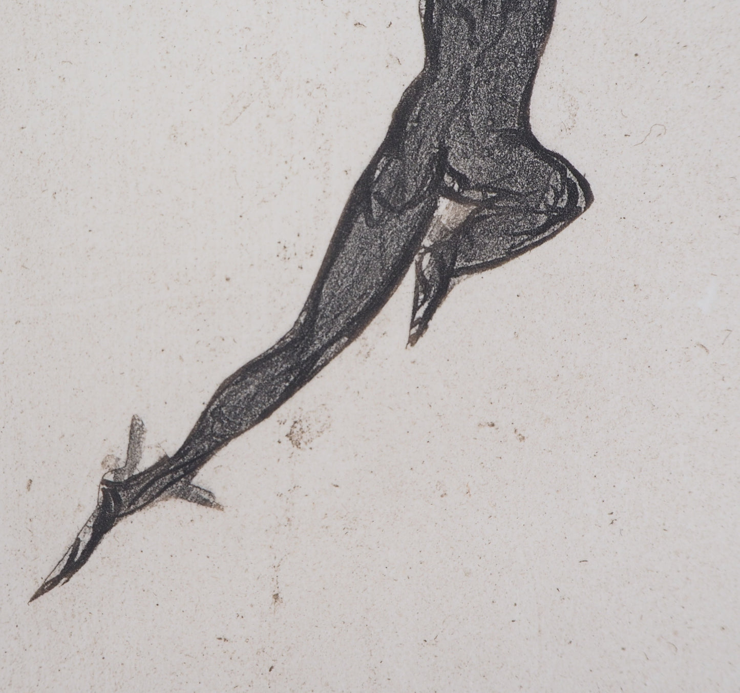Auguste RODIN : Démon et ombre - Gravure