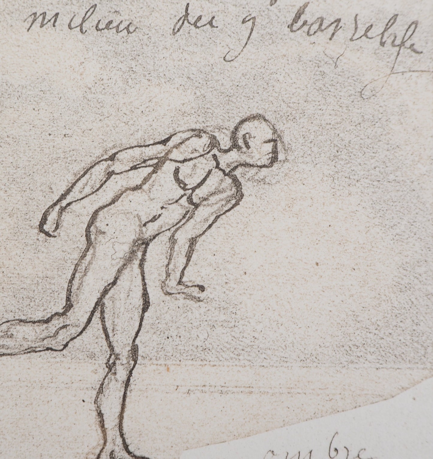 Auguste RODIN : Démon et ombre - Gravure