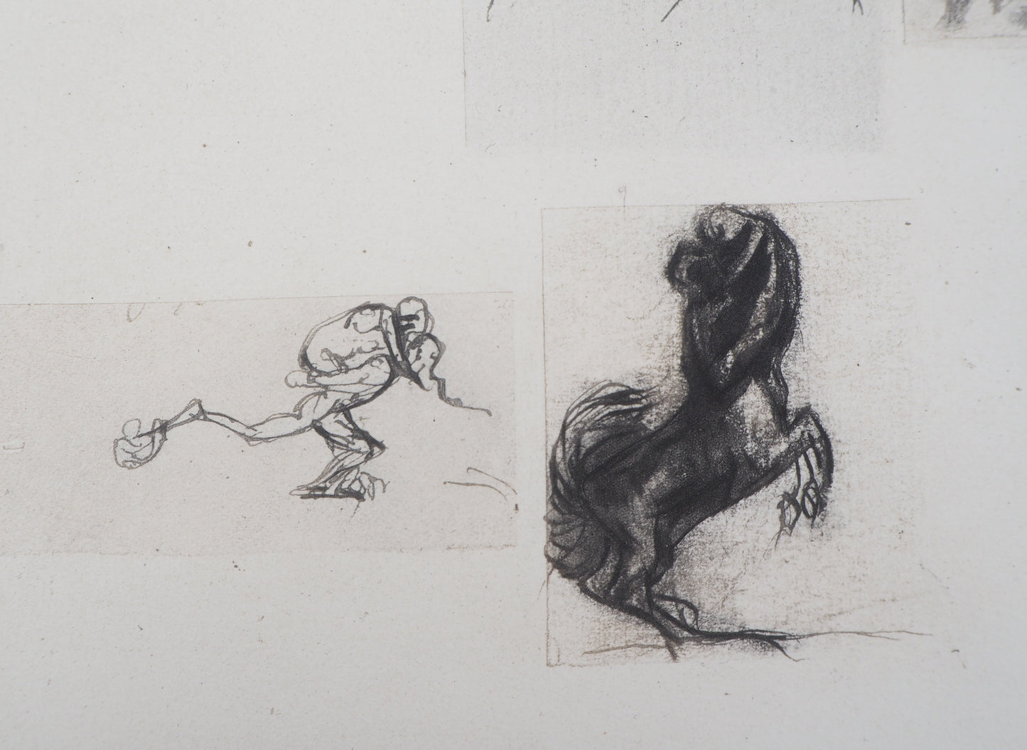 Auguste RODIN : Quatre études - Gravure