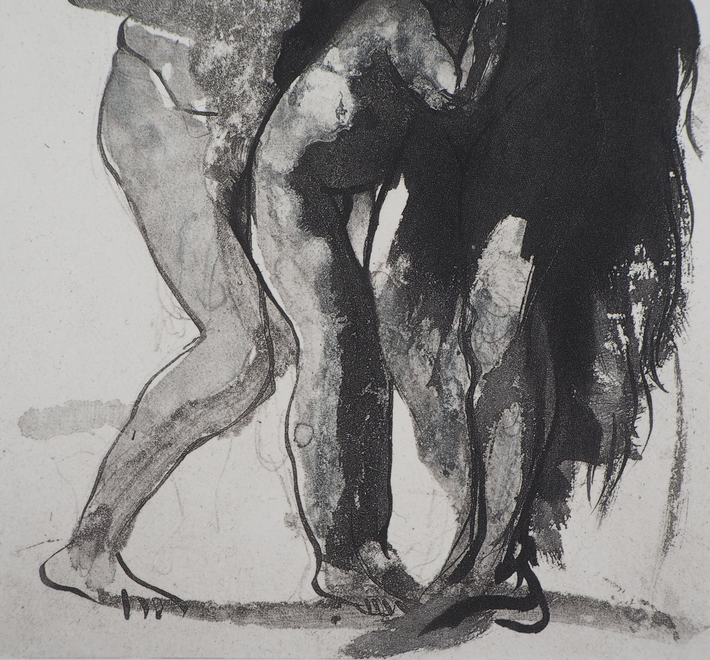 Auguste RODIN : Etude Pastorale - Gravure