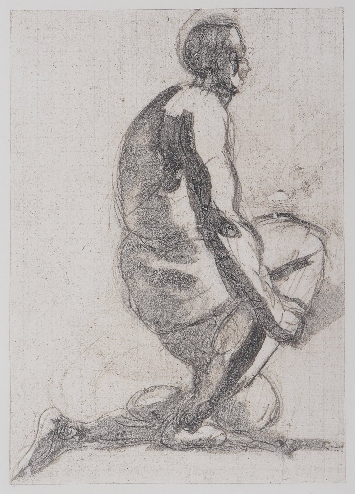 Auguste RODIN : Ombre d’homme - Gravure