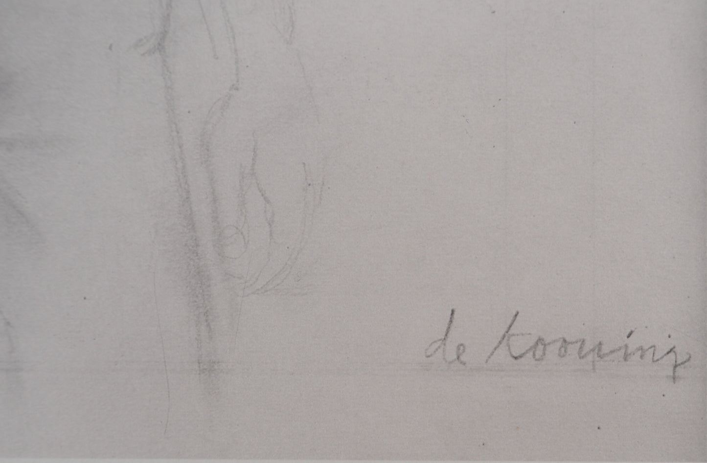 Willem DE KOONING : Working man - Lithographie signée