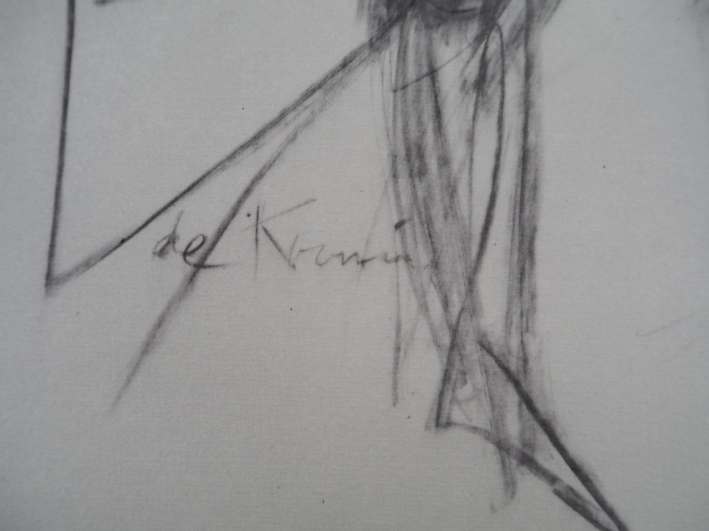 Willem DE KOONING : Portrait de femme en noir - Lithographie signée