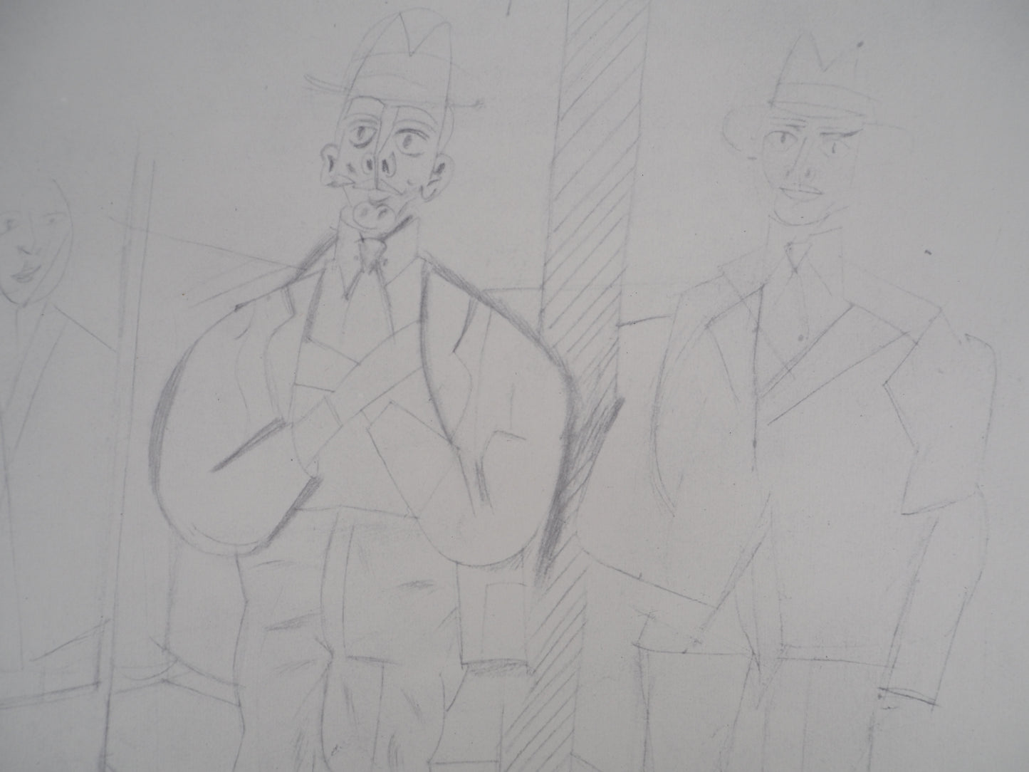Willem DE KOONING : Homme au chapeau - Lithographie signée