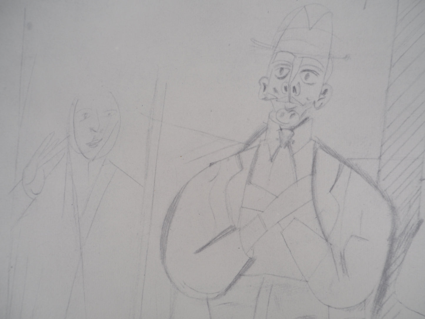 Willem DE KOONING : Homme au chapeau - Lithographie signée