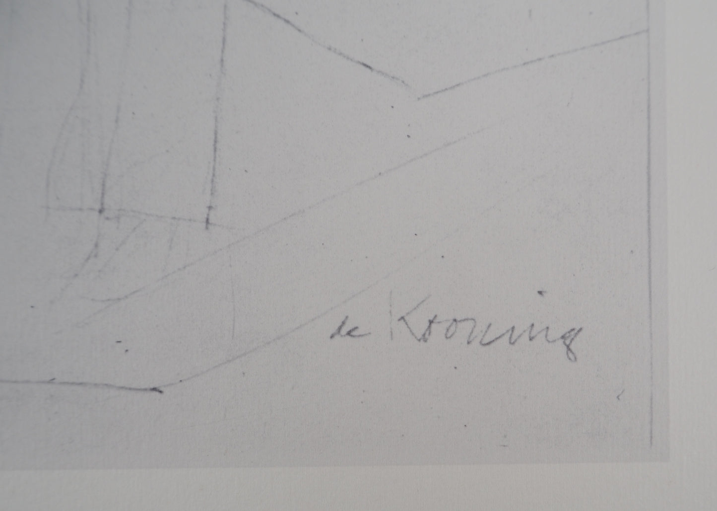 Willem DE KOONING : Homme au chapeau - Lithographie signée