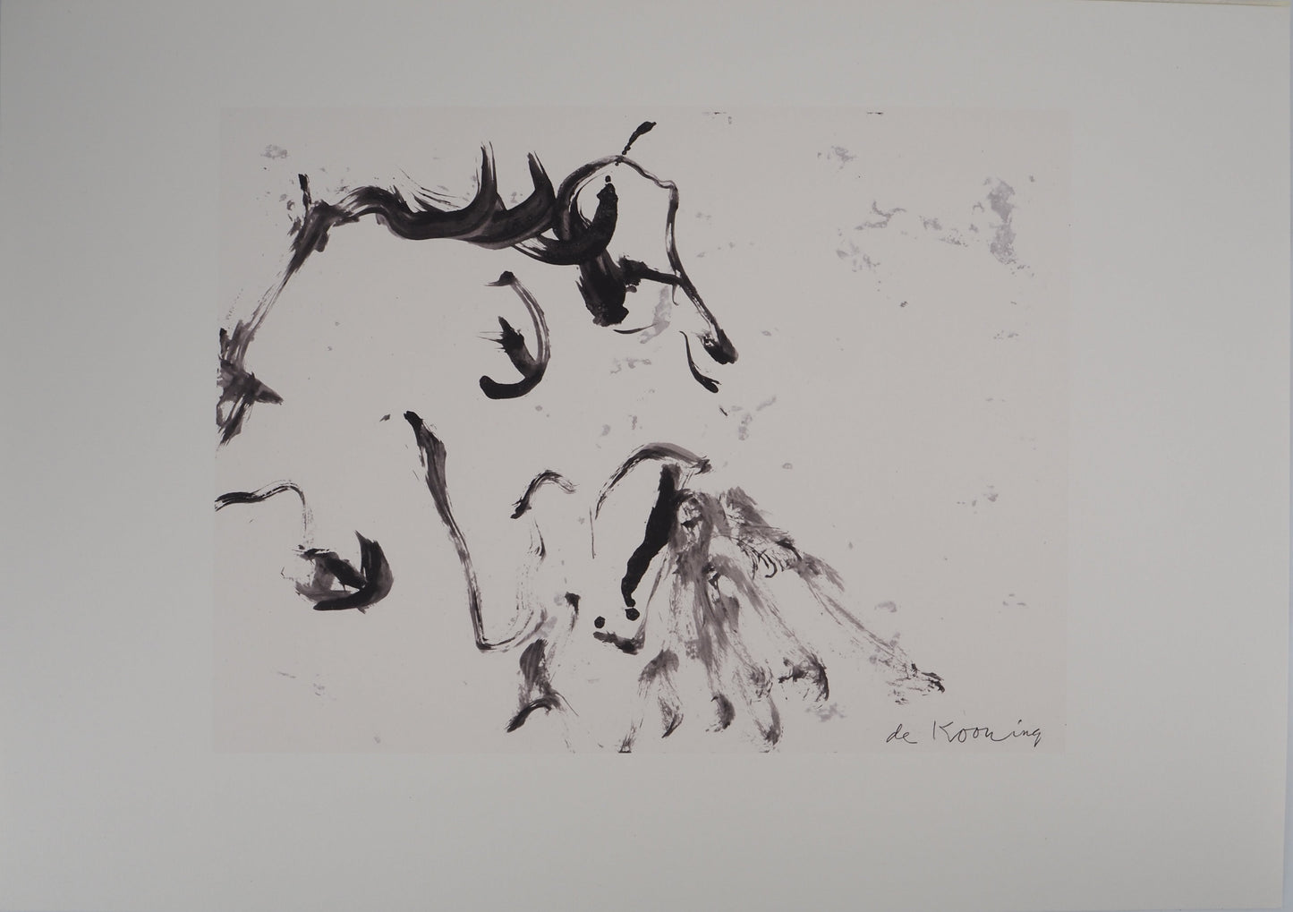 Willem DE KOONING : Paysage sauvage - Lithographie signée