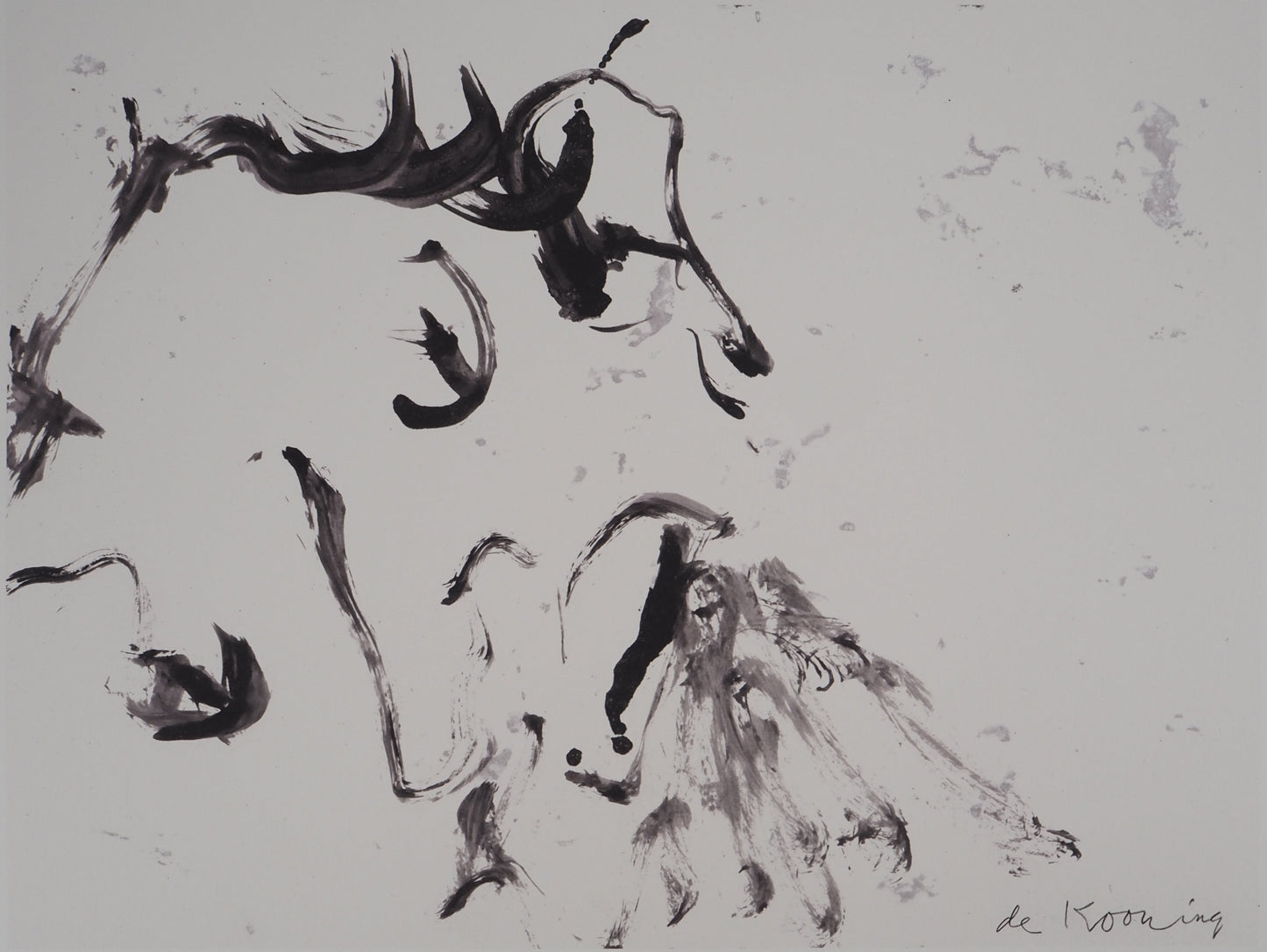 Willem DE KOONING : Paysage sauvage - Lithographie signée