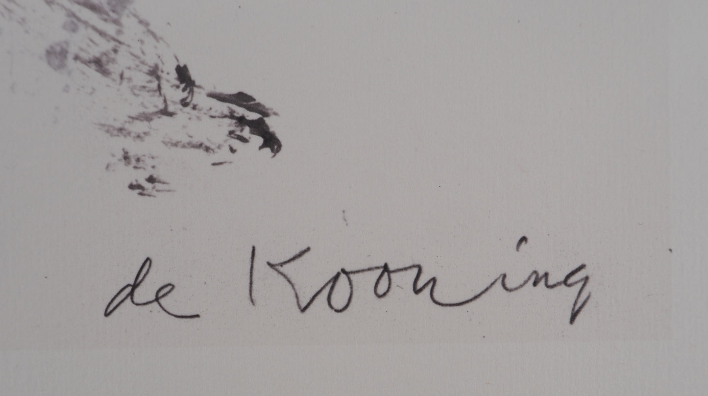 Willem DE KOONING : Paysage sauvage - Lithographie signée
