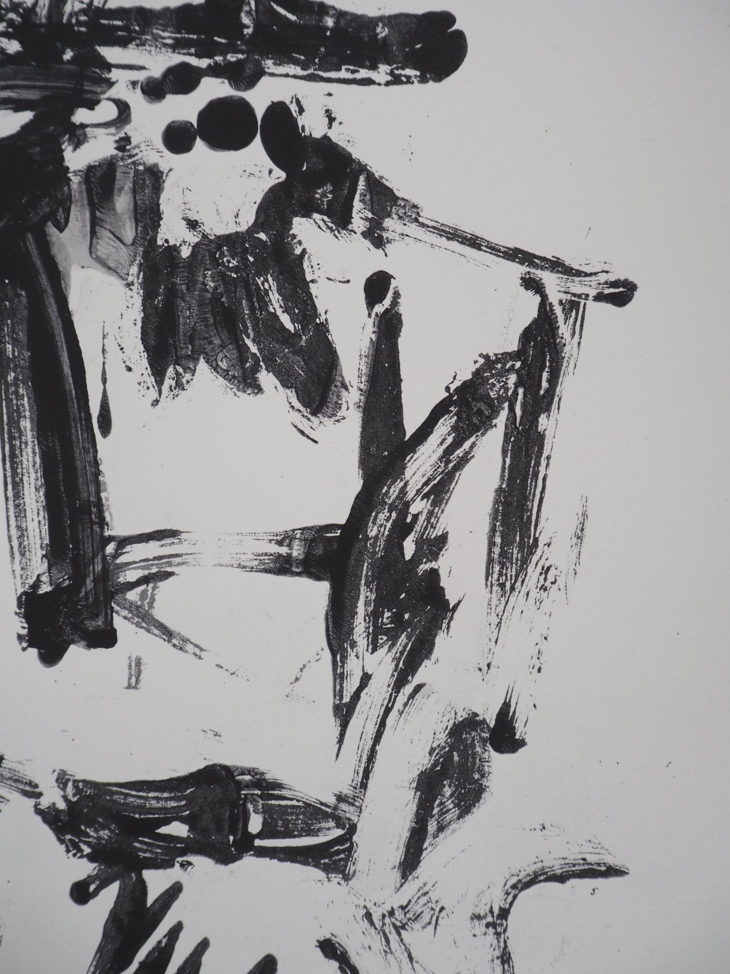 Willem DE KOONING : Homme au chapeau - Lithographie