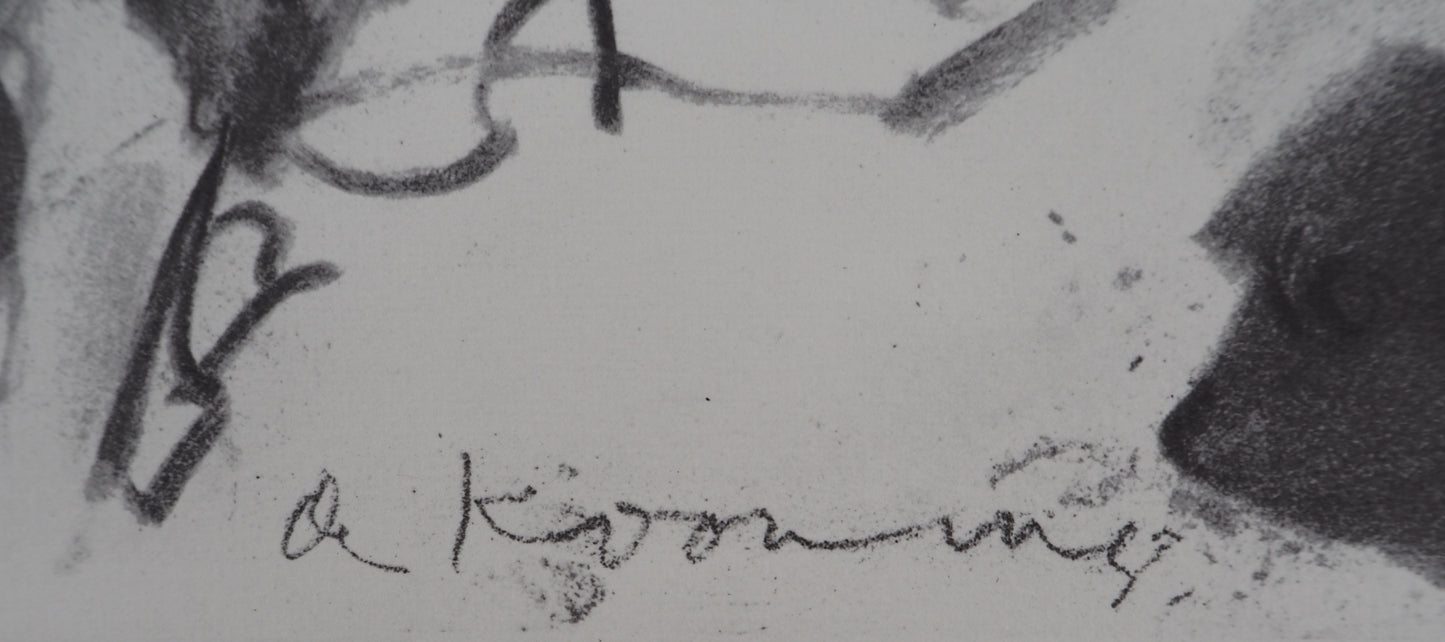 Willem DE KOONING : Atelier américain - Lithographie signée