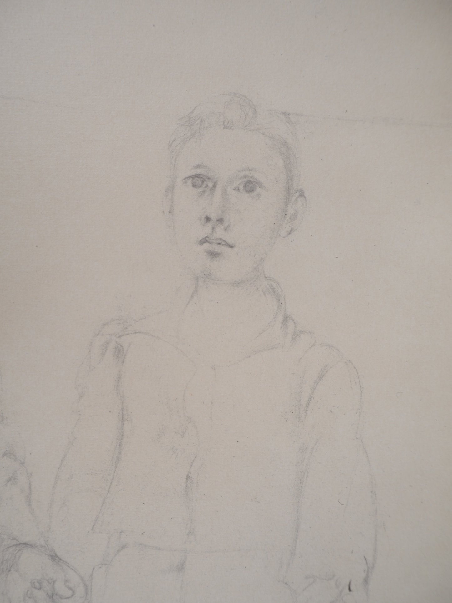 Willem DE KOONING : Autoportrait avec un frère imaginaire - Lithographie